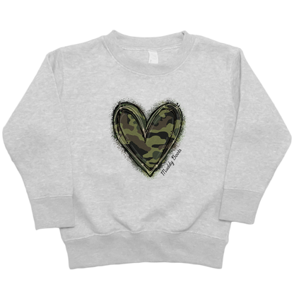 Hidden Heart Kids Crew Neck Sweatshirt