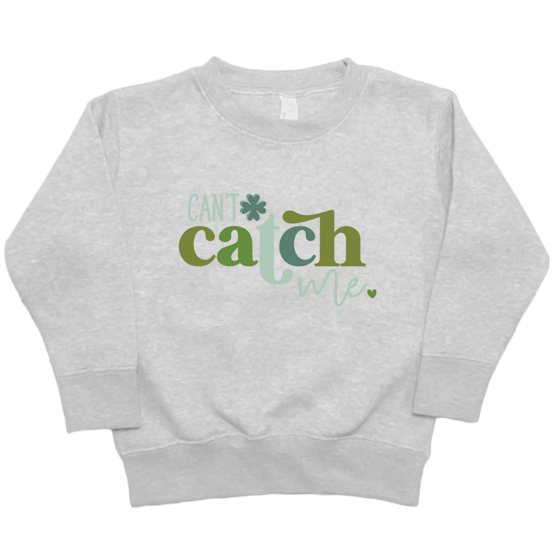 Can't Catch Me Kids Crew Neck Sweatshirt