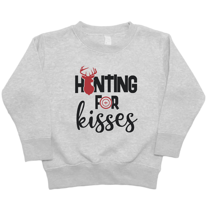 Hunting For Kisses Kids Crew Neck Sweatshirt