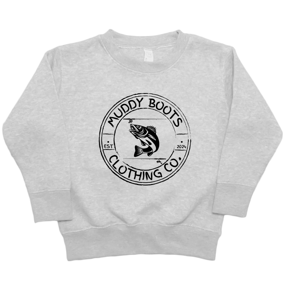 Rod Bending Kids Crew Neck Sweatshirt