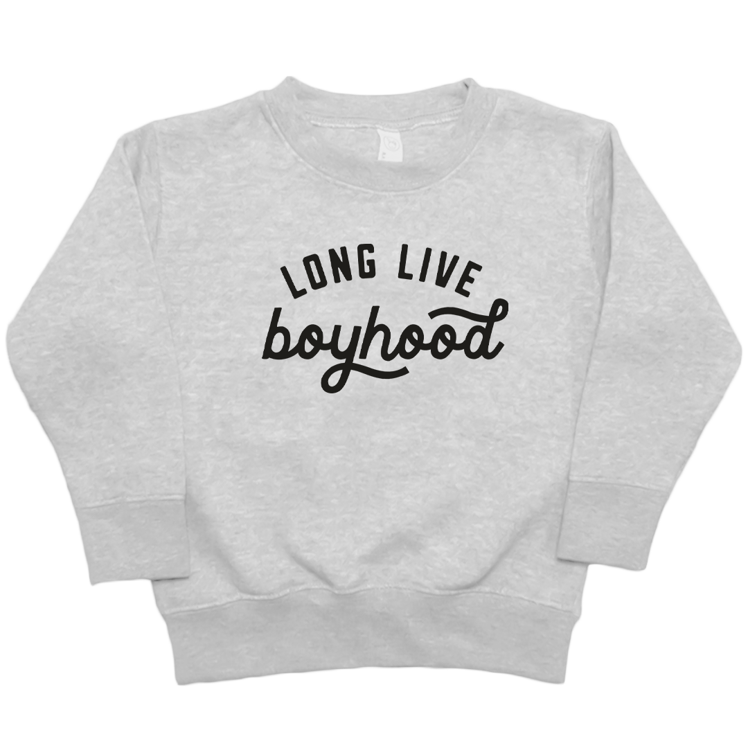 Long Live Boyhood Kids Crew Neck Sweatshirt