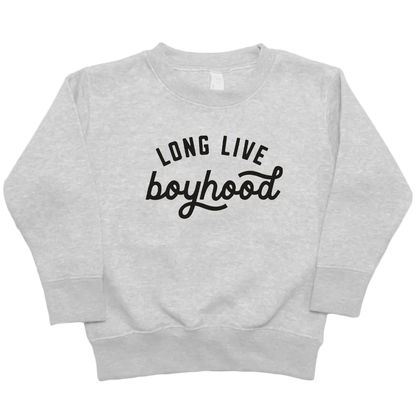 Long Live Boyhood Kids Crew Neck Sweatshirt