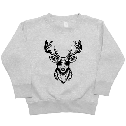 Cool Deer Kids Crew Neck Sweatshirt