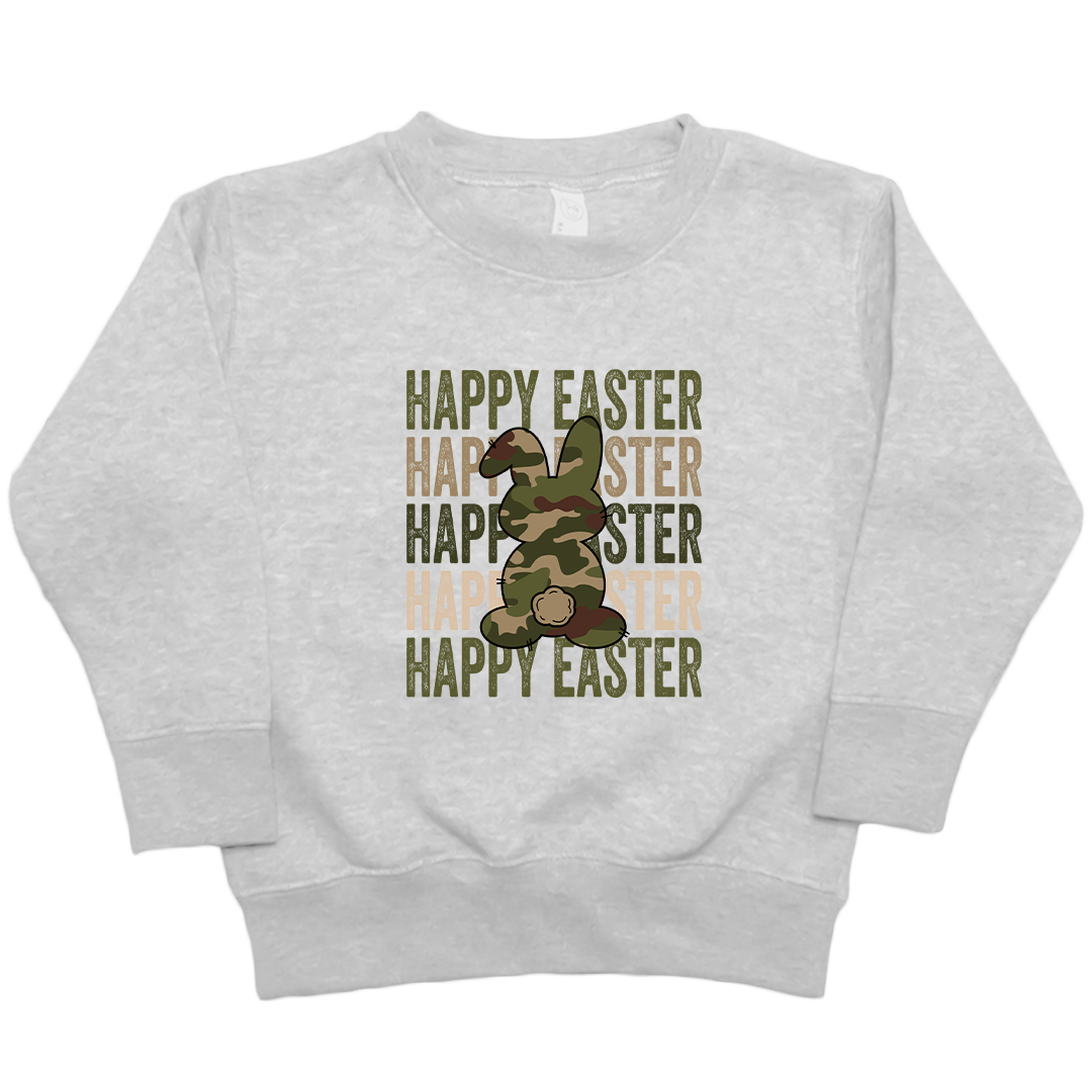 Happy Easter Kids Crew Neck Sweatshirt