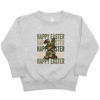 Happy Easter Kids Crew Neck Sweatshirt