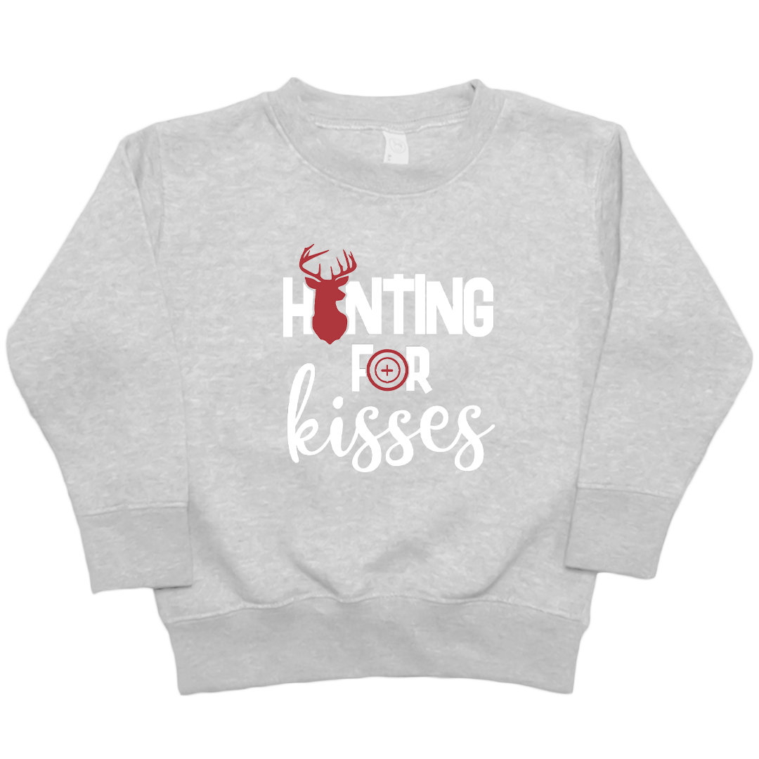 Hunting For Kisses Kids Crew Neck Sweatshirt