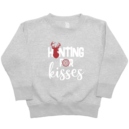 Hunting For Kisses Kids Crew Neck Sweatshirt