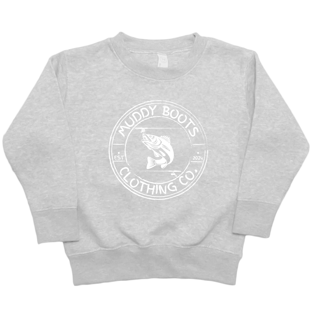 Rod Bending Kids Crew Neck Sweatshirt