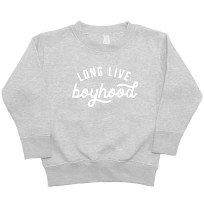 Long Live Boyhood Kids Crew Neck Sweatshirt