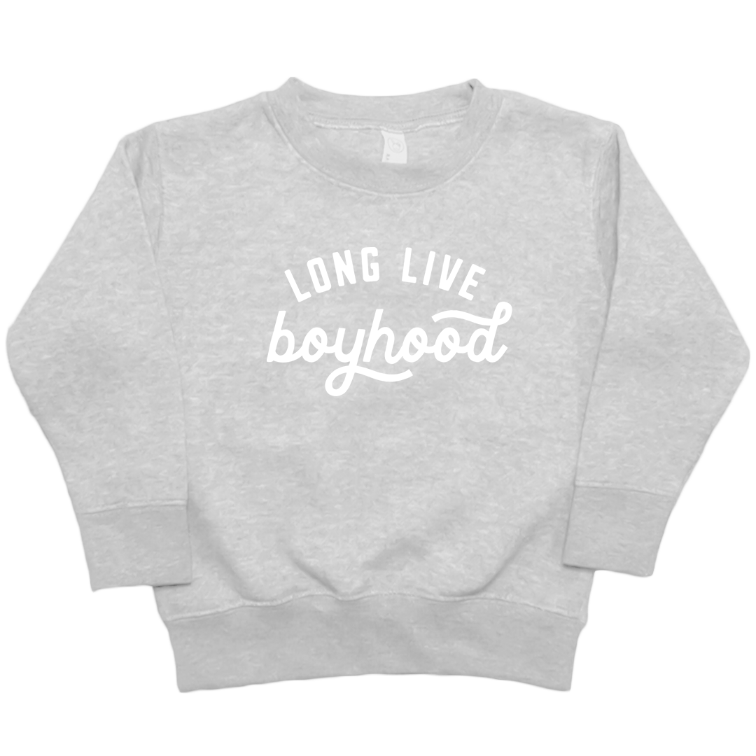 Long Live Boyhood Kids Crew Neck Sweatshirt