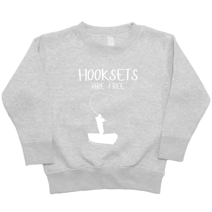 Hooksets Are Free Kids Crew Neck Sweatshirt