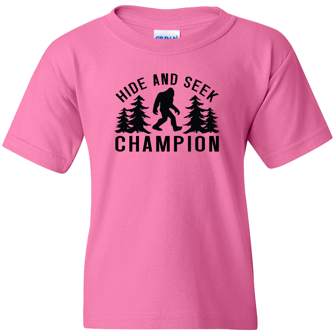 Hide and Seek Sasquatch Kids Tee
