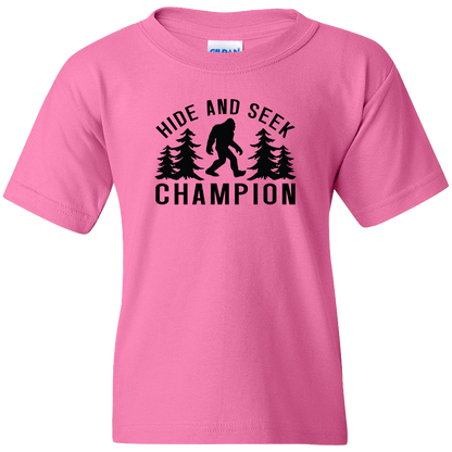 Hide and Seek Sasquatch Kids Tee