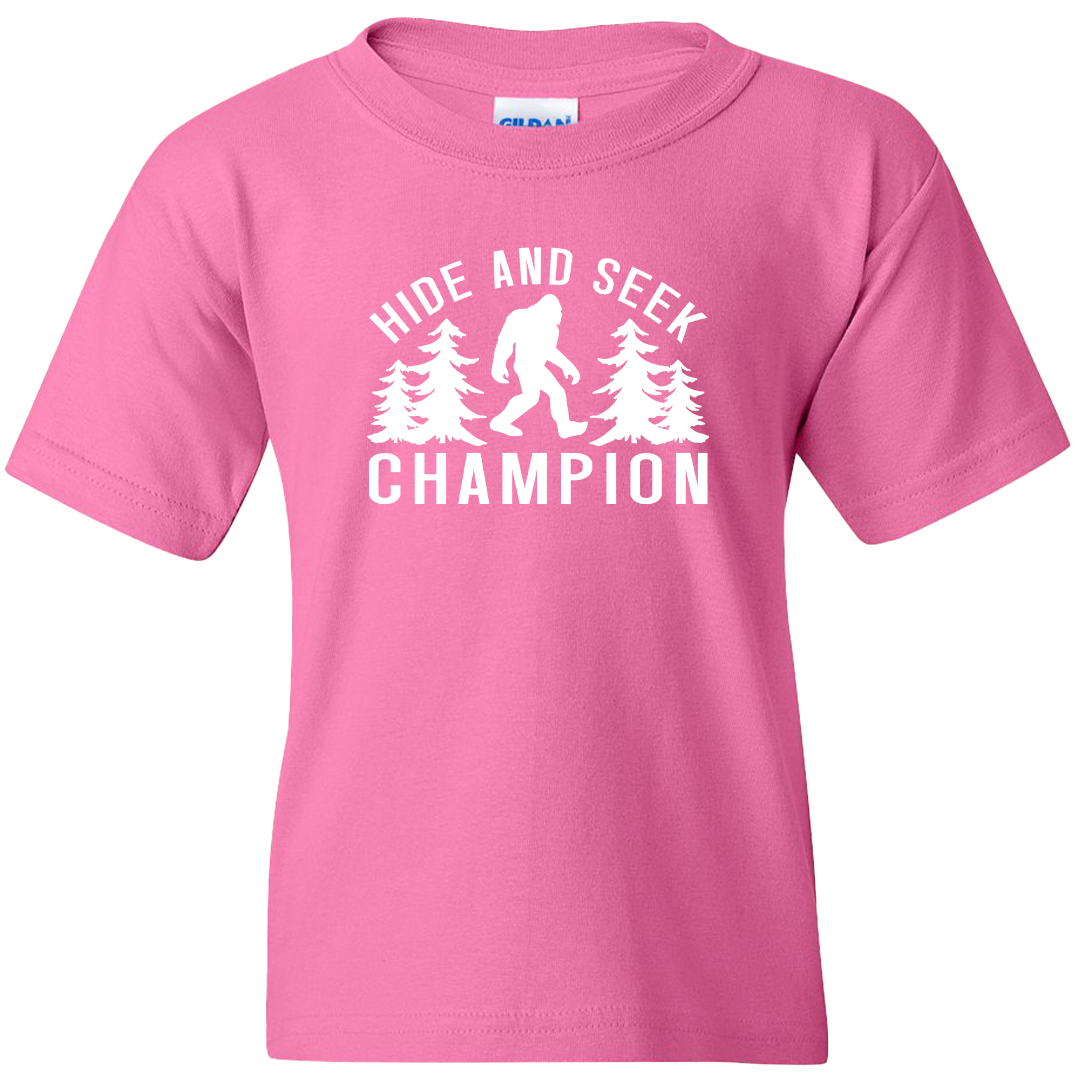Hide and Seek Sasquatch Kids Tee