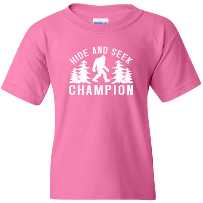 Hide and Seek Sasquatch Kids Tee