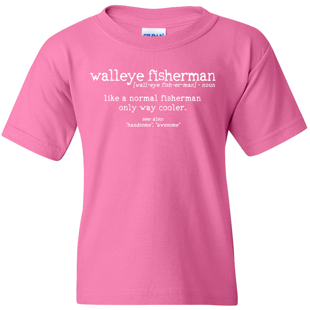 Walleye Fisherman Definition Kids Tee