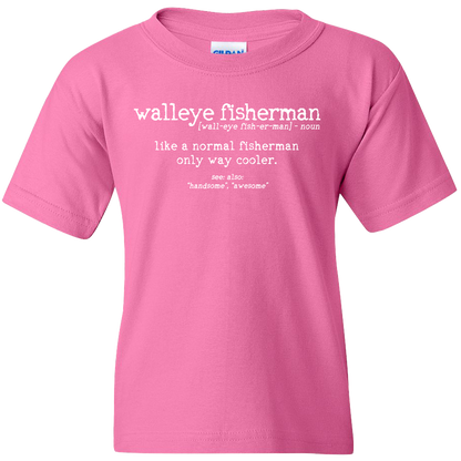 Walleye Fisherman Definition Kids Tee