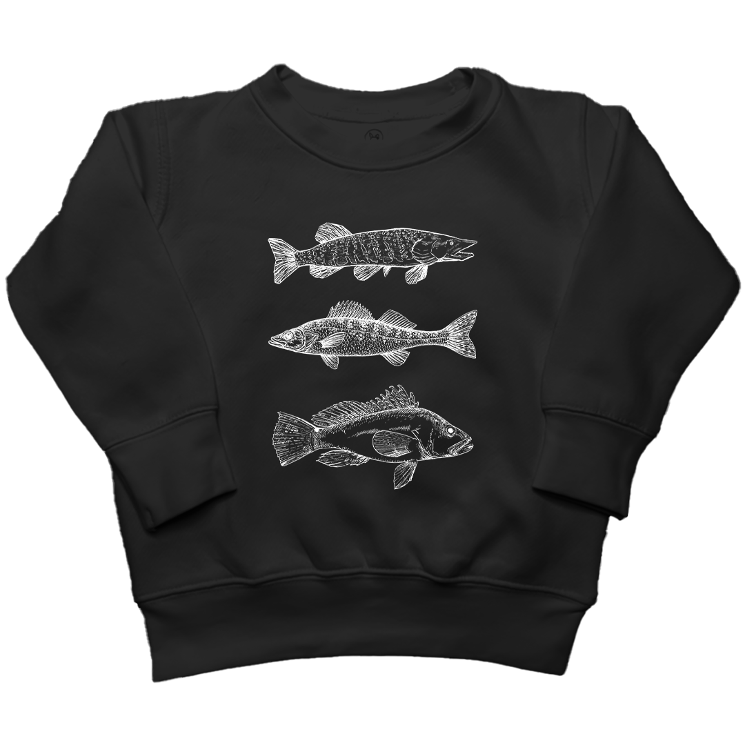 Midwest Fish Toddler Crew Neck Sweatshirt