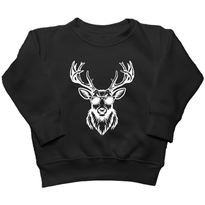 Cool Deer Toddler Crew Neck Sweatshirt