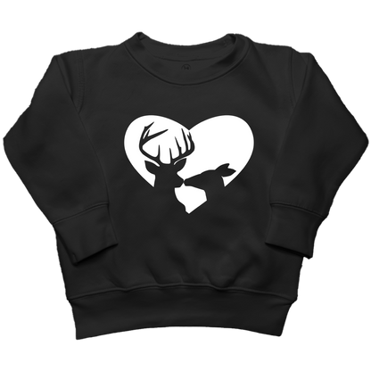 Deer Romance Toddler Crew Neck Sweatshirt