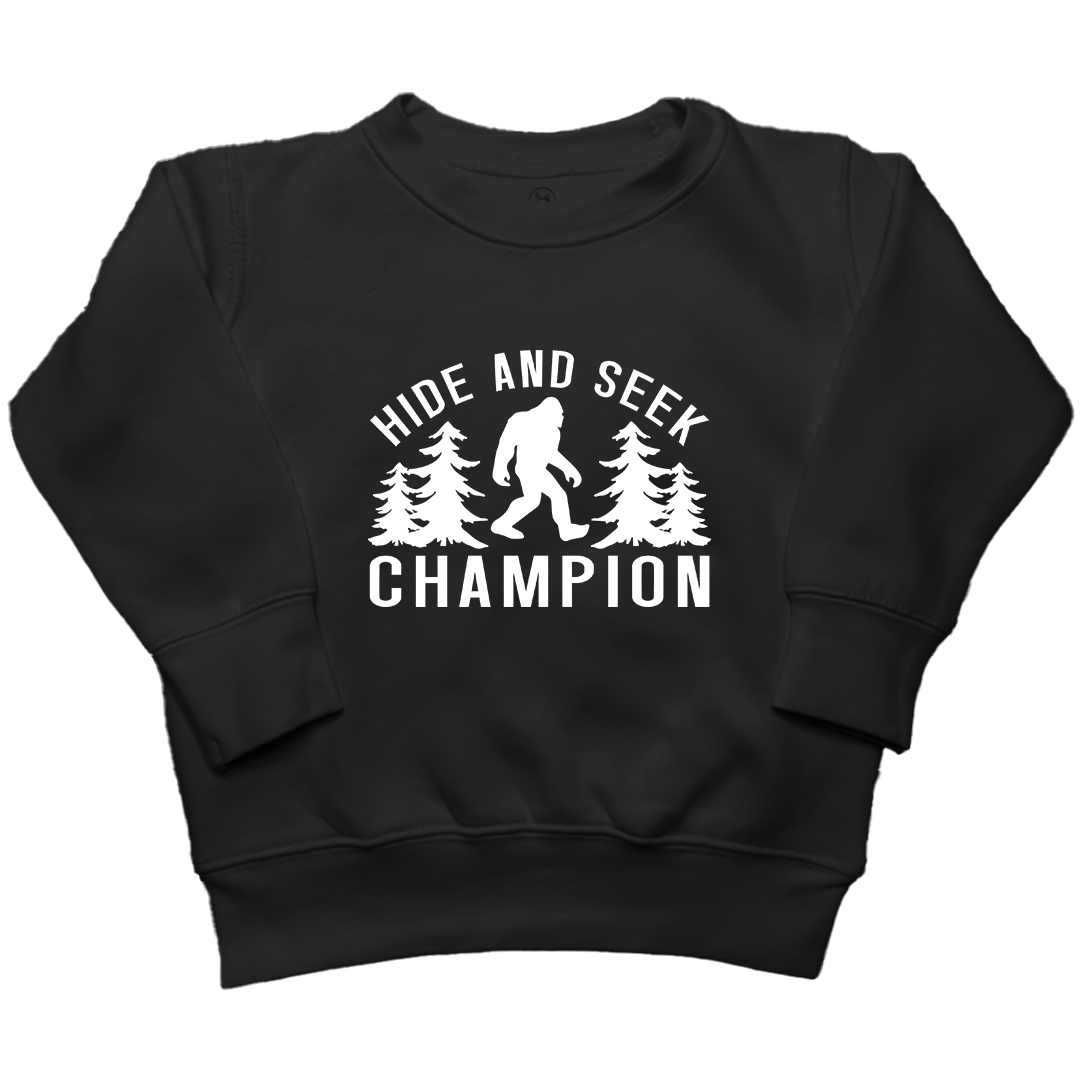 Hide and Seek Sasquatch Toddler Crew Neck Sweatshirt