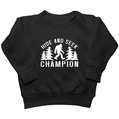 Hide and Seek Sasquatch Toddler Crew Neck Sweatshirt