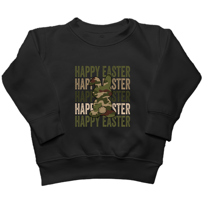 Happy Easter Kids Crew Neck Sweatshirt