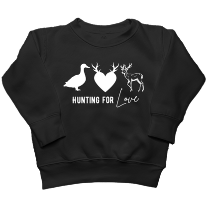 Hunting For Love Kids Crew Neck Sweatshirt