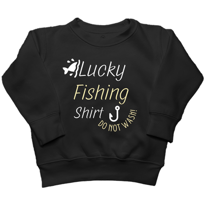 Lucky Fishing Shirt Toddler Crew Neck Sweatshirt