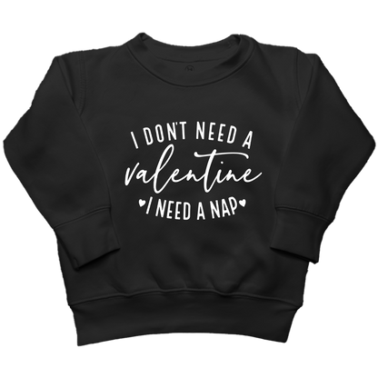 I Need A Nap Kids Crew Neck Sweatshirt