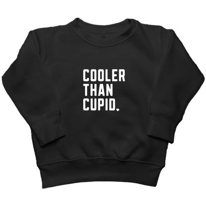 Cooler Than Cupid Kids Crew Neck Sweatshirt