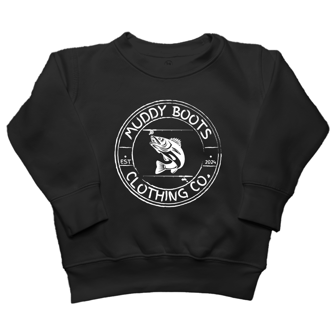 Rod Bending Kids Crew Neck Sweatshirt