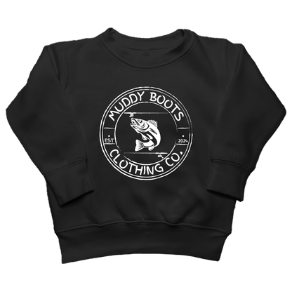 Rod Bending Kids Crew Neck Sweatshirt