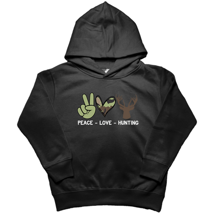 Peace Love Hunting Toddler Hoodie