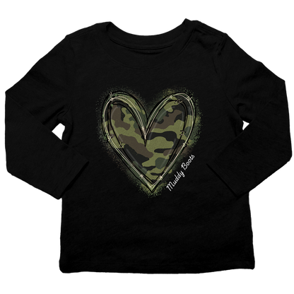 Hidden Heart Toddler Long Sleeve Tee