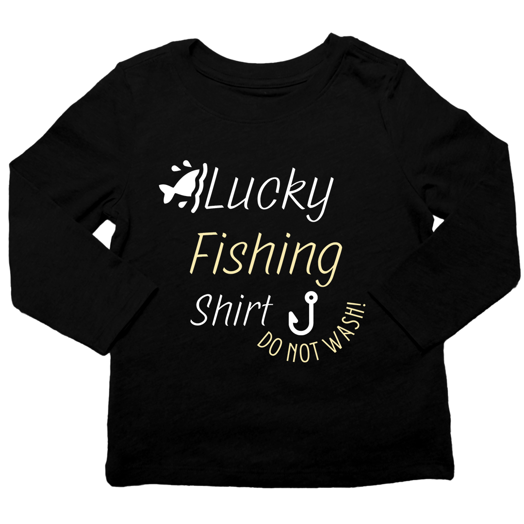 Lucky Fishing Shirt Toddler Long Sleeve Tee