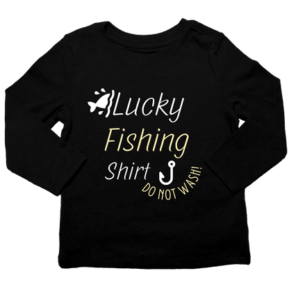 Lucky Fishing Shirt Toddler Long Sleeve Tee