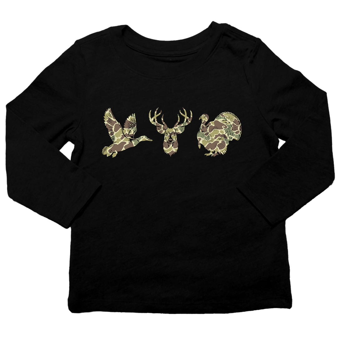 Hidden Animals Kids Long Sleeve Tee