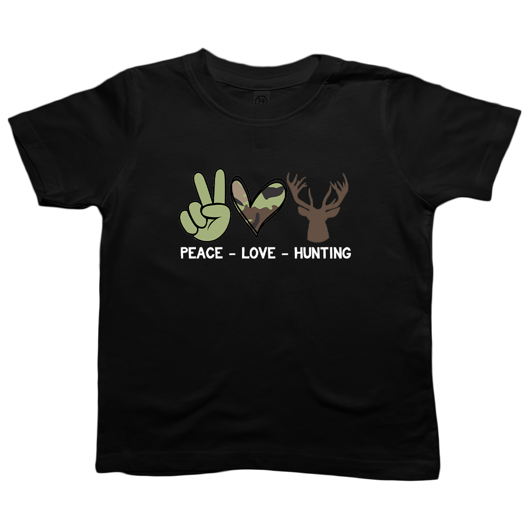 Peace Love Hunting Toddler Tee