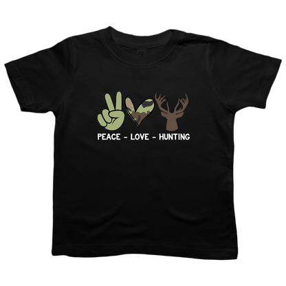 Peace Love Hunting Toddler Tee