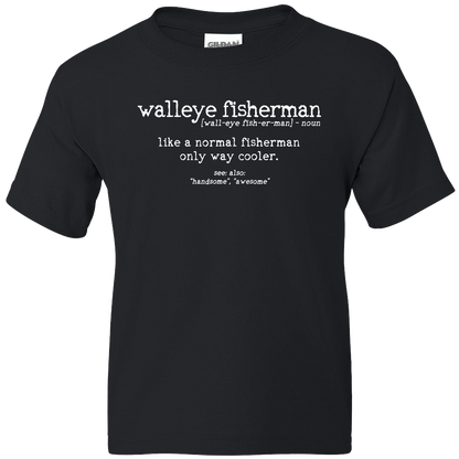 Walleye Fisherman Definition Kids Tee
