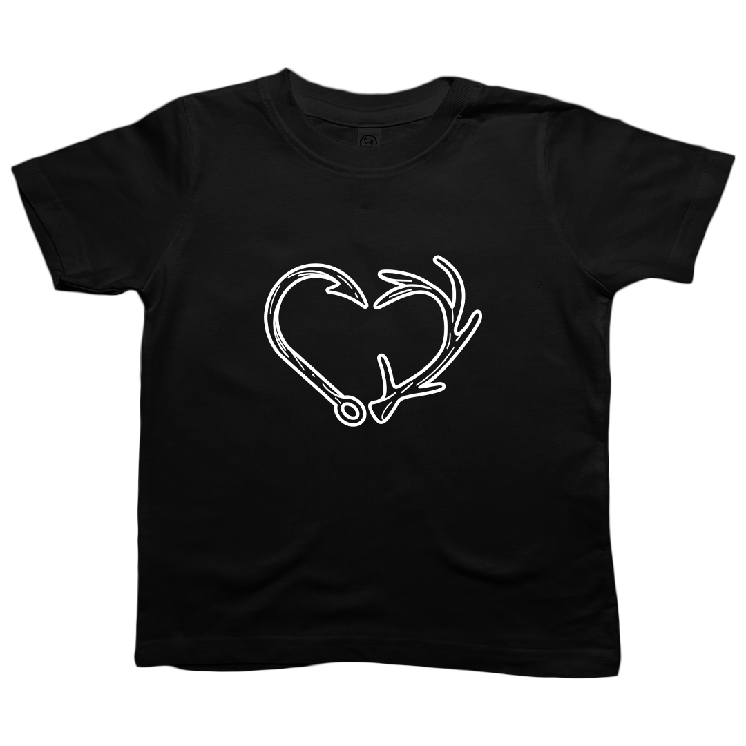 Hook Antler Heart Toddler Tee