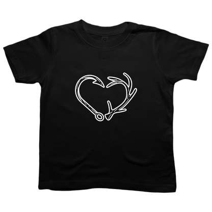 Hook Antler Heart Toddler Tee