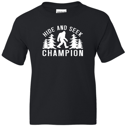 Hide and Seek Sasquatch Kids Tee