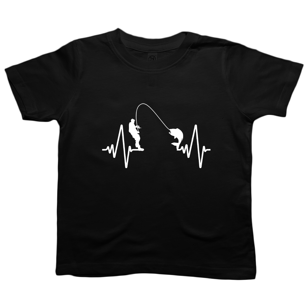 Fishing Heartbeat Kids Tee