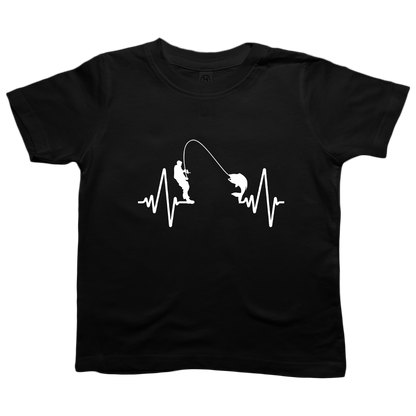 Fishing Heartbeat Kids Tee