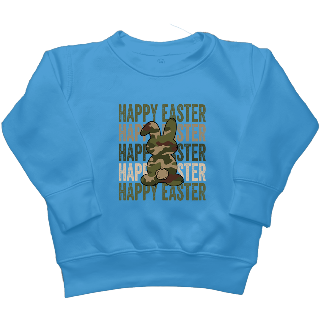 Happy Easter Kids Crew Neck Sweatshirt