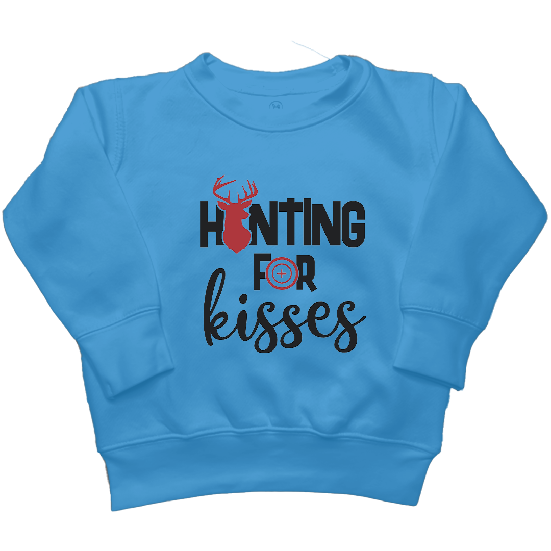 Hunting For Kisses Kids Crew Neck Sweatshirt