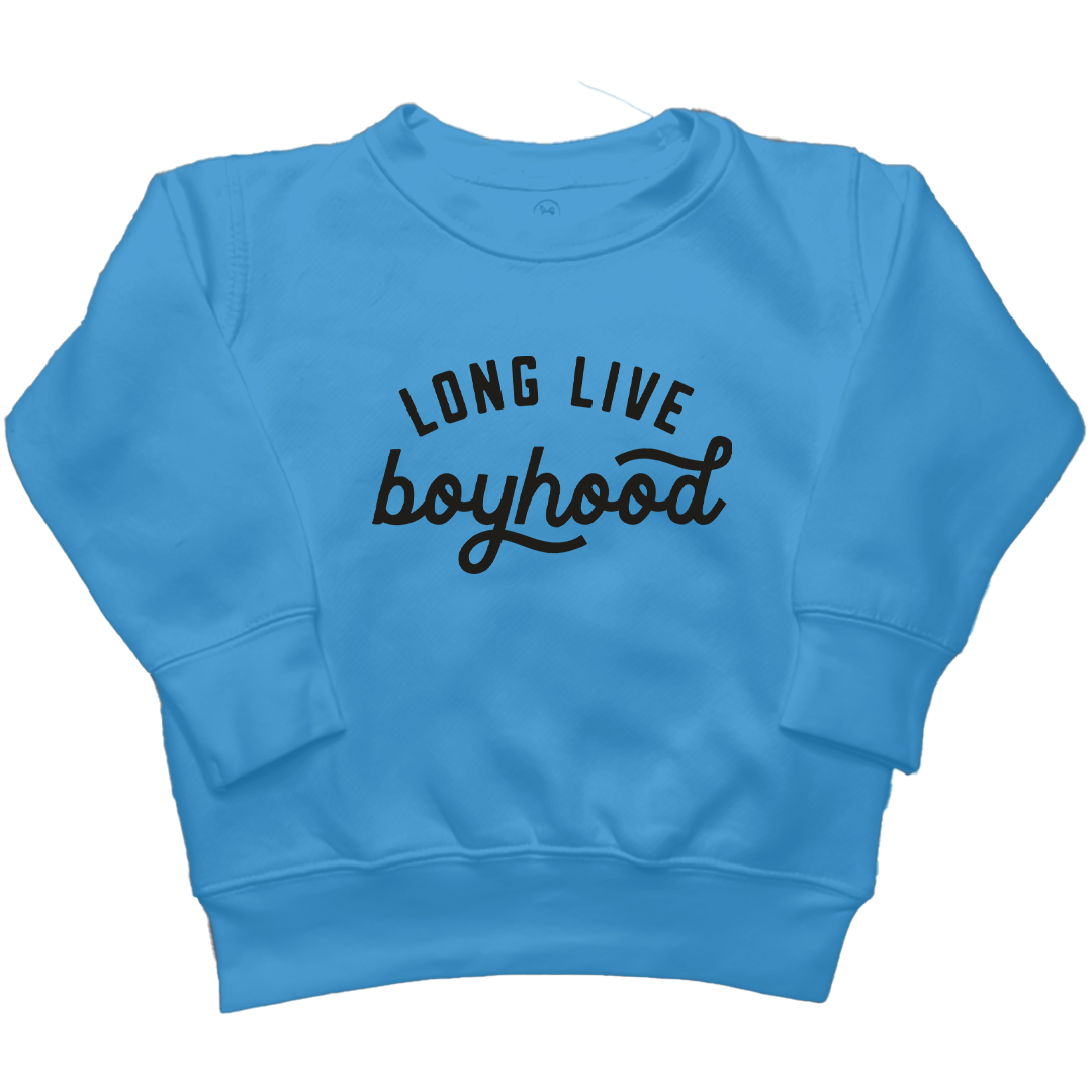 Long Live Boyhood Kids Crew Neck Sweatshirt