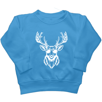 Cool Deer Kids Crew Neck Sweatshirt